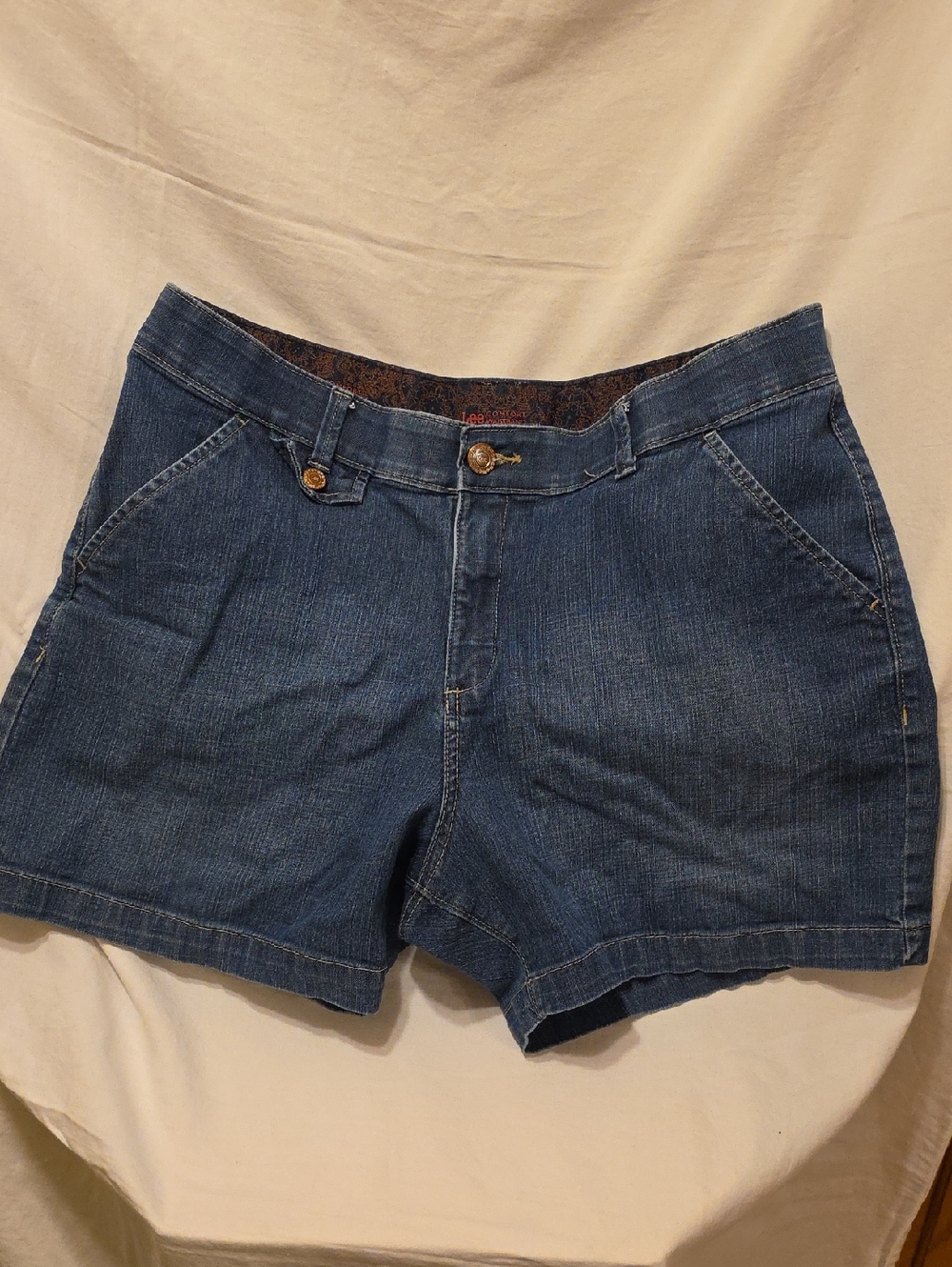 Lee Women's Dark Blue Denim Shorts
